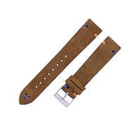 AXTGBHL Reloj Correas 18 mm 20 mm Hand Steins Beige Green Blue Cuero Reloj de cuero for hombre mujer Reloj de liberación rápida Pulsera(Light brown,22mm)