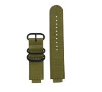 AXTGBHL Reloj de Nailon de 16mm, Correa de Reloj modificada Compatible con Casio GA900 GA110 DW5600 5610 GWB5600 GA2100, Pulsera Negra Dorada for Deportes al Aire Libre(Army Green-Black)