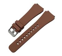 AXTGBHL Silicona de goma de silicona rápida Fundador Wander CrewMaster Grant Marshal Explorist Strap Strap Strap Strap Fit for fossil Q(Dark Brown)