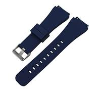 AXTGBHL Silicona de goma de silicona rápida Fundador Wander CrewMaster Grant Marshal Explorist Strap Strap Strap Strap Fit for fossil Q(Royal Blue)