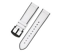 AXTGBHL Silicone Leather Watchband Rápido Releance Watch Strap de muñeca 20 mm 22 mm Coraja de reloj inteligente for hombres Mujeres Accesorios(Wei,22mm)