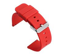 AXTGBHL Sport Silicone Strap Strap Wnist Bracelet Fit For Samsung Fit for Galaxy Fit for Active 2 Fit for Huawei GT 2E Fit For Quartz Fit For Business Watch 14 16 18 20 mm 22 mm 24 mm de 24 mm(Red01,1