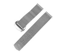 AXTGBHL Tierra de reloj de 20 mm Ajuste adecuado for Omega SeaHorse 300 007 Series Durable Durable A prueba de agua Correa de banda de banda Moda Milanés Pulsera