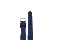 AXTGBHL Watchdives Correa de caucho Natural 20mm 22mm correa de reloj de goma Universal de extremo plano de liberación rápida compatible con SKX007/SKX009/Turtel(Dark Blue,22mm)
