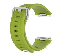 AXTGBHL Weambands Agua ondulada Silver Hebilla Reloj de reloj Ajuste for Fitbit Fitbit Silicona Iítica Caucho Reloj Impermeable Correa(5,Small Size)