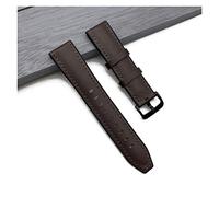 AXTGBHLas correas de cuero de silicona de 20 mm caben for el reloj Huawei Fit for Samsung Gear S3 Sport Fit for Amazfit Gtr 4 7mm apto for Xiaomi Fit for Haylou Solar 22mm Watch Band(Coffee,20mm)