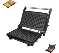 Axuro Grillforce Indoor Grill, Dual-Sided 1000W Electric Grill, Versatile Dual-Sided Small Smokeless Electric Grills, Easily Wipe Clean, High-Heat Up to 300°F, for Kitchen & BBQ (1 Pc)