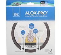 Axus Decor Alox-Pro - Discos de lija universales de malla abrasiva de grano 120, almohadillas orbitales redondas de gancho y bucle, ideales para madera, paredes, metal, plástico, paquete de 10, 225 mm