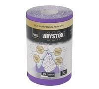 Axus Décor Arystox - Rollo de papel abrasivo de óxido de cerámica, diseñado para mezclar superficies, papel de lija de pérdida mínima de grano, grano 80, (serie ónice, 5 m x 115 mm)
