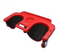 AXVOLA Alfombrilla para reparar coches Rodilleras protectoras con ruedas y acolchado de espuma integrado for colocar losetas en la plataforma.(Black)