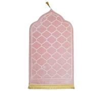 AXVRAV Alfombra de oración de estilo turco Seccade, suave y gruesa, alfombra de oración islámica para Ramadán Eid & Umrah, alfombrilla de oración para hombres y mujeres