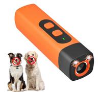 AXVRAV Dispositivo antiladridos por ultrasonidos, linterna LED con 3 frecuencias ajustables, ultrasonido suave, recargable, portátil, para perros y mascotas, diseñado por entrenadores de perros