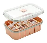 AXVRAV Souper Cubes - Recipiente de silicona para congelar sopas con tapa, 6 rejillas, supercubo congelador, fácil de desmoldar, para guardar caldos, salsas y helados
