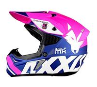 AXXIS Casco Moto Casco Off Road Mx803 Wolf Jackal Rosa Mate Xl Rosa X-large