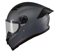 AXXIS Fenix Solid A12 Gris Mate - Casco de Moto Integral Unisex Hombre y Mujer - Homologado ECE 22.06 (L)