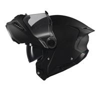 AXXIS Ghostfighter SV Negro Mate - Casco de Moto Modular Abatible Diseño Streetfighter con Visor Solar - Unisex Hombre y Mujer - Homologado P/J ECE 22.06 (M)