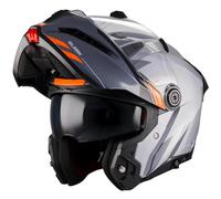 AXXIS Ghostfighter SV Sl 2 Brillo - Casco de Moto Modular Abatible Diseño Streetfighter con Visor Solar - Unisex Hombre y Mujer - Homologado P/J ECE 22.06 (L)