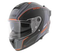 Axxis Hawk SV Evo Casco integral Titan B4 mate negro naranja gris