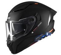 AXXIS Panther SV Negro Mate Bluetooth Intercomunicador Sena Integrado - Casco de Moto Integral con Visor Solar, para Hombre y Mujer, Homologado ECE 22.06 (S)