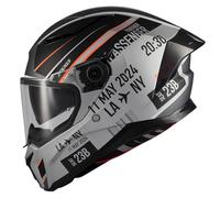 AXXIS Panther SV Passenger A1 Mate - Casco de Moto Integral con Visor Solar, para Hombre y Mujer, Homologado ECE 22.06 (M)
