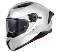 AXXIS Panther SV Solid Blanco - Casco de Moto Integral con Visor Solar, para Hombre y Mujer, Homologado ECE 22.06 (M)
