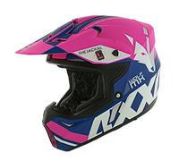 Axxis Wolf Jackal C18 mate rosa azul offroad mx casco de motocicleta