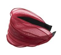 axy Diadema ancha con diseño de moda Cinta para la cabeza Vintage Accesorio para el cabello Mujer Diadema HRM2 (Rojo)