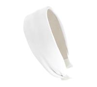 axy Diadema ancha con elegante aspecto de satén y brillo sutil para mujer HR10D (color blanco)