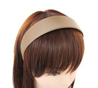 axy Diadema ancha con revestimiento de satén, estilo vintage, clásica, HRK1 (beige)