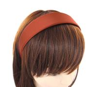 axy Diadema ancha con revestimiento de satén, estilo vintage, clásica, HRK1 (color naranja)