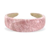 axy Diadema ancha con tela acolchada en aspecto de mármol, elegante y bonita, para mujer, cinta para el pelo, cinta para el pelo HRK2AMar (rosa, ancha)