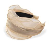 axy Diadema ancha de diseño moderno Cinta para la cabeza Vintage Accesorio para el cabello Mujer Diadema HRM2 (Beige)