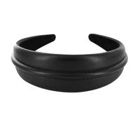 axy Diadema ancha de piel sintética - Diadema para mujer HR27E (negro)