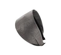 axy Diadema ancha de tela en relieve en imitación de piel con patrón de hojas, hermosa diadema para mujer, diadema para el pelo HR14B (gris, extra ancha)
