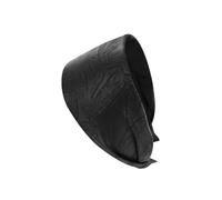 axy Diadema ancha de tela en relieve en imitación de piel con patrón de hojas, hermosa diadema para mujer, diadema para el pelo HR14B (negro, extra ancha)