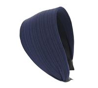 axy Diadema ancha de tela plisada con bonito diseño para mujer, diadema para el pelo, diadema HR39 (azul)