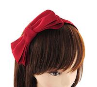 axy Diadema con gran lazo de 14 cm x 7 cm - Preciosa cinta para el pelo HRS3 (rojo)