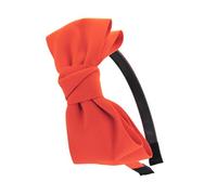 axy Diadema con lazo grande de 14 cm x 7 cm - Hermosa diadema para el pelo HRS3 (naranja)