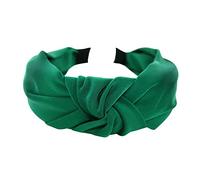axy Diadema con nudos y satén, estilo vintage, para el pelo, para mujer, HR35A (verde)