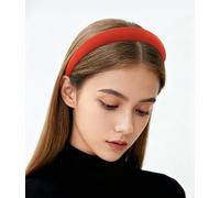 axy Diadema con tela acolchada, bonita diadema para el pelo HRK7C (rojo óxido)