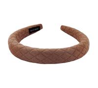 axy Diadema con tela acolchada, bonita y elegante, diadema para mujer, accesorio para el pelo HRK12 (marrón)