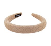 axy Diadema con tela acolchada - hermosa diadema elegante para mujer, accesorio para el pelo HRK12 (beige)