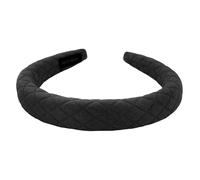 axy Diadema con tela acolchada - hermosa diadema elegante para mujer, accesorio para el pelo HRK12 (negro)