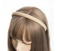 axy Diadema de tela con finos hilos metálicos - Acolchado - Bonita diadema para el pelo HRK7B (beige)