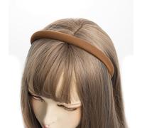 axy Diadema de tela con hilos metálicos finos, acolchada, bonita diadema para el pelo HRK7B (marrón)