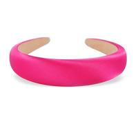 axy Diadema de tela de seda acolchada en elegantes colores festivos, bonita diadema para mujer, diadema para el pelo, diadema HRK2Ro (rosa)