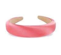 axy Diadema de tela de seda acolchada en elegantes colores festivos, bonita diadema para mujer, diadema para el pelo, cinta para el pelo HRK2Ro (rosapink)