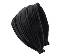 axy Diadema HR32 Serie 32 Hair Band con franela ligera (aspecto de piel), Negro , 1 stück (1er Pack)