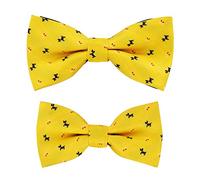Axy Pajarita de padre e hijo con diseño a juego, ya anudada, en diferentes colores para hombres, niños y jóvenes, ideal para festivales, sesiones de fotos y bodas FLIP1, Talla única