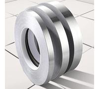 AXYWINBO Cinta Adhesiva Decorativa,50m * 1.5cm Piso Pegatinas Plateado Pegatina Pared Impermeable Brecha Cinta de Sellado para Gabinete,Cocina,Lavabo,Inodoro,Esquina,Cuarto de baño Decoración